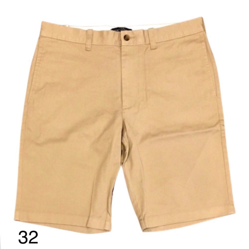 J. CREW Mercantile Flex Flat Front Khaki Shorts 32